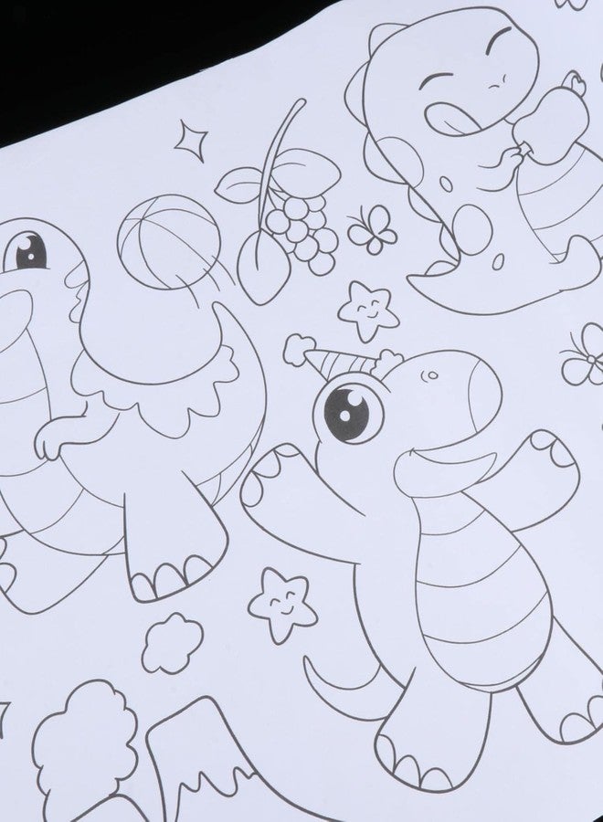 GS E-Com Childrens Drawing Roll Paper for Art Paper Roll for Creativity Dinosaur Themed | Crafts | Art Supplies | Drawing & Lettering Supplies | Art Paper| Paper Colour roll (Size: 30 * 300cm) - Image 2